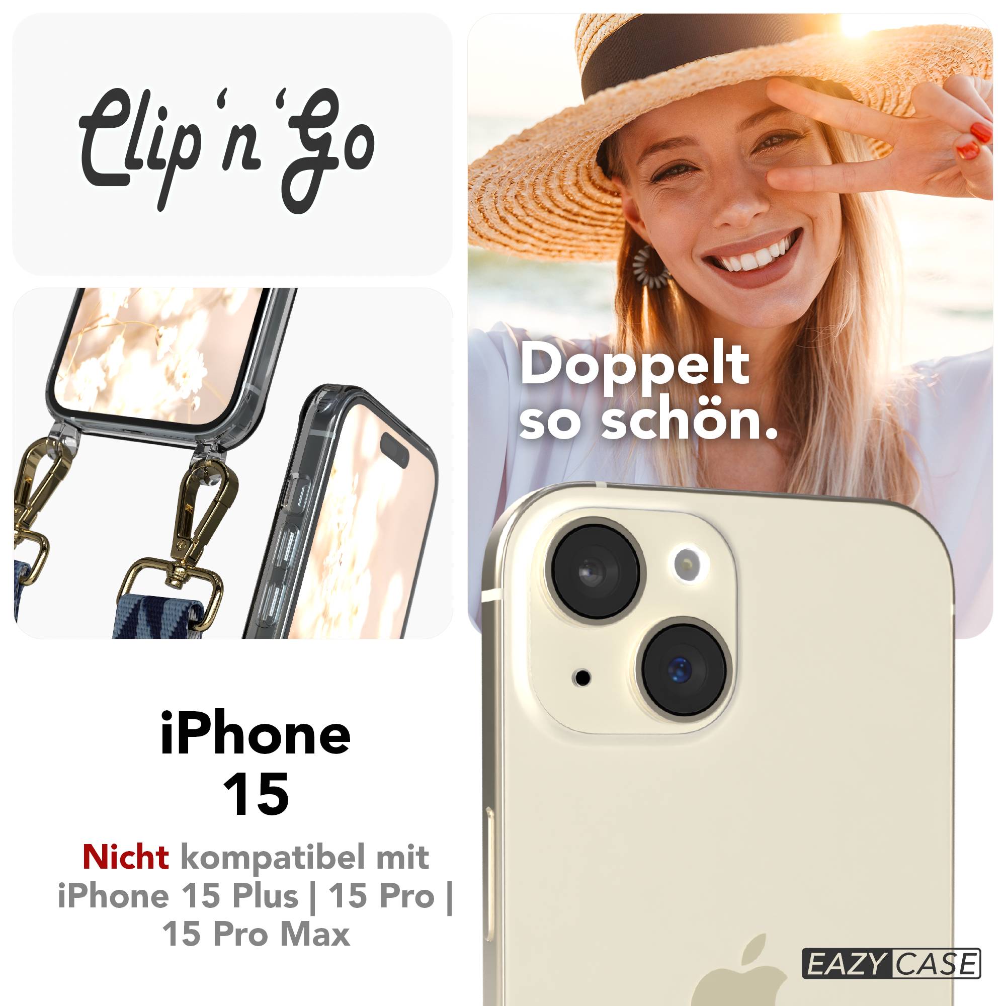 iPhone 15 MagSafe Handykette mit Boho Band von EAZY CASE 
