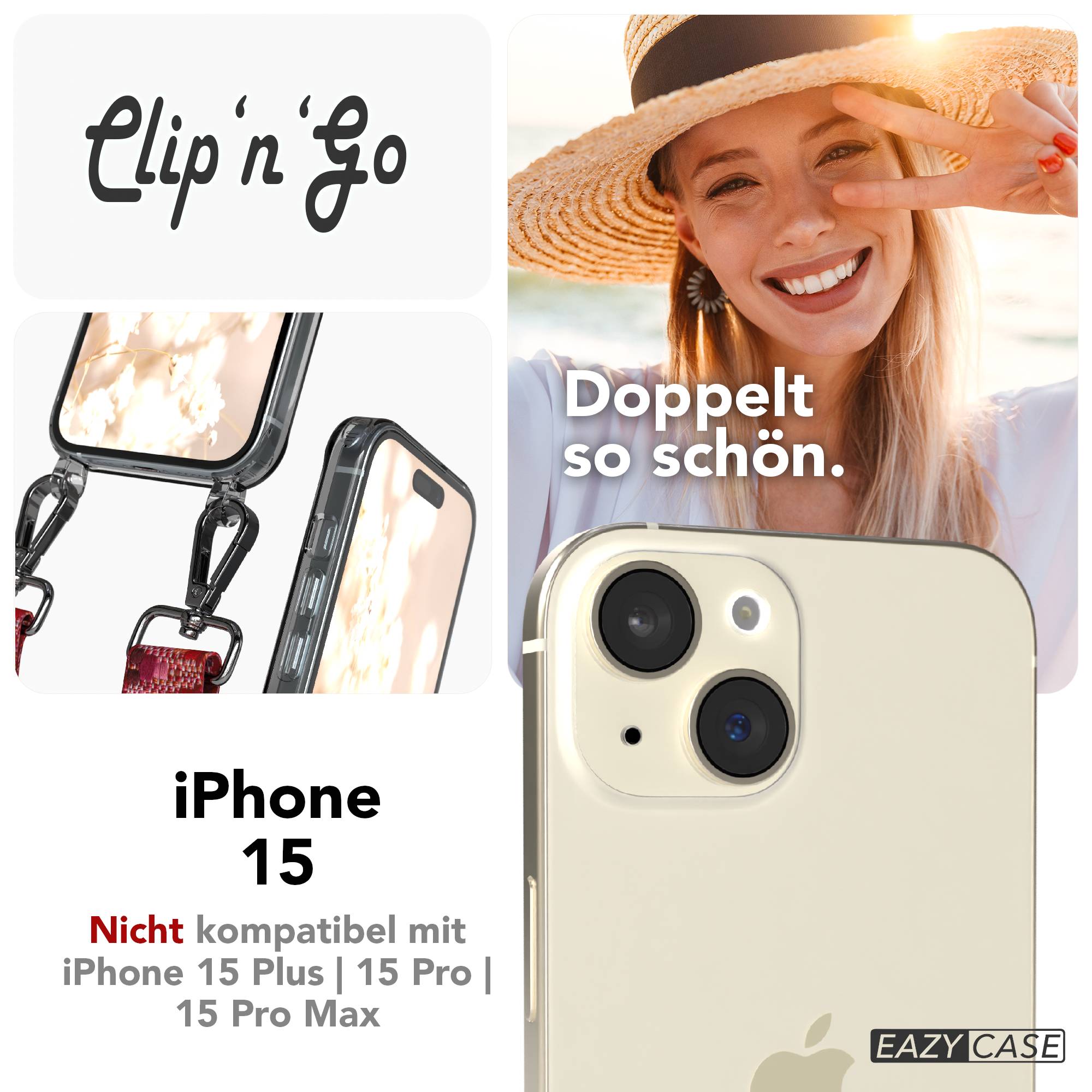 iPhone 15 MagSafe Handykette mit Boho Band von EAZY CASE 