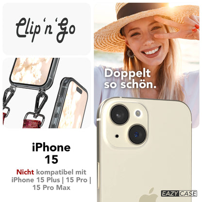iPhone 15 MagSafe Handykette mit Boho Band von EAZY CASE 