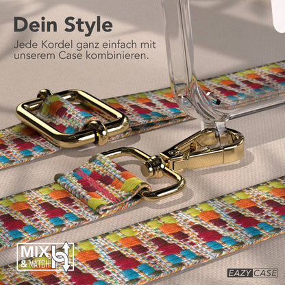 iPhone 15 Pro MagSafe Handykette mit Boho Band verstellbar 