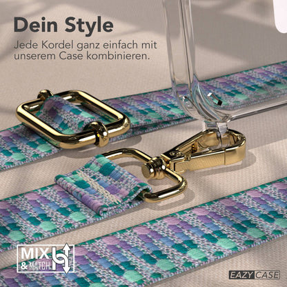 iPhone 15 Pro MagSafe Handykette mit Boho Band verstellbar 