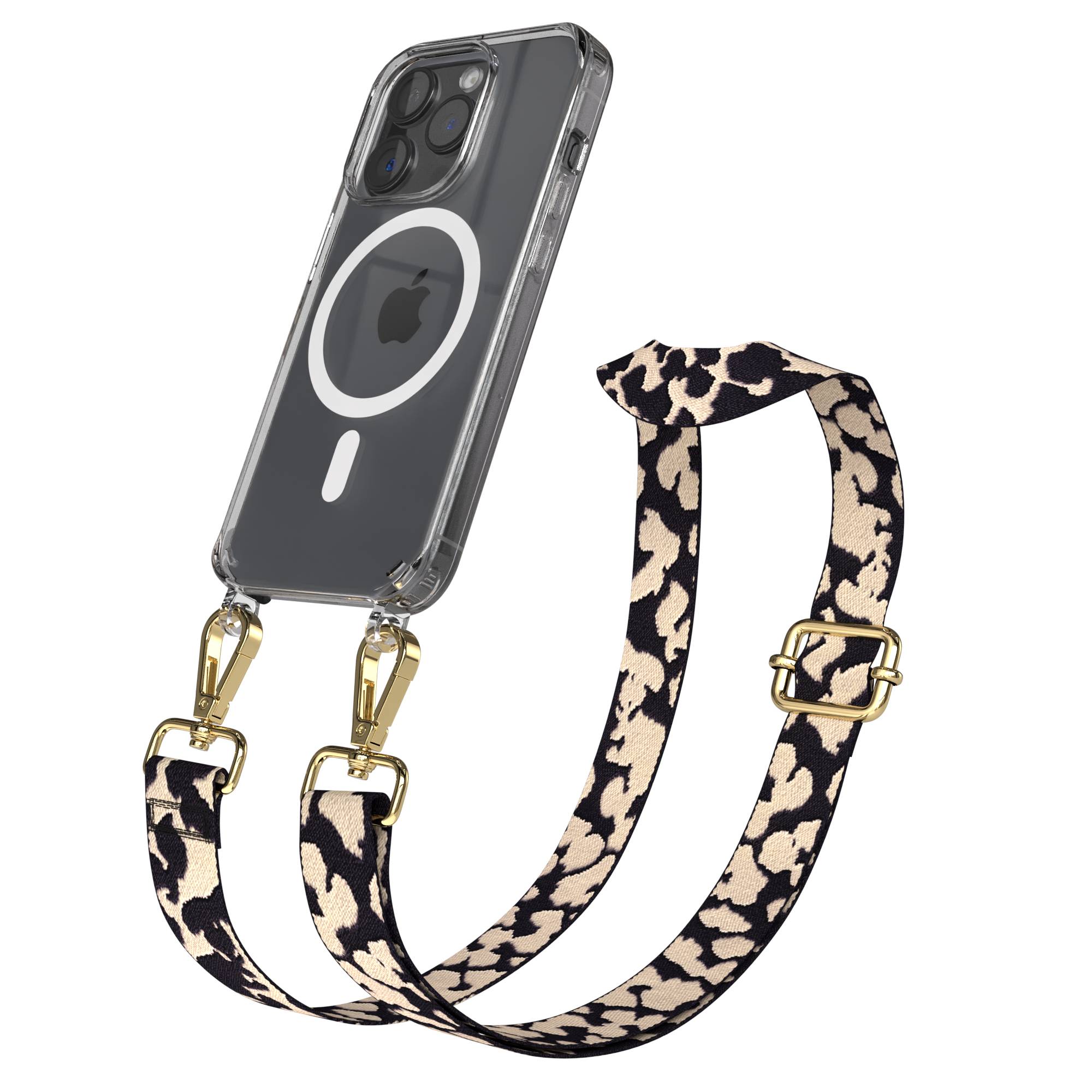iPhone 15 Pro MagSafe Handykette mit Boho Band verstellbar 
