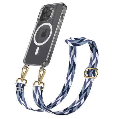 iPhone 15 Pro MagSafe Handykette mit Boho Band verstellbar 