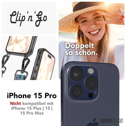 iPhone 15 Pro MagSafe Handykette mit Boho Band verstellbar 