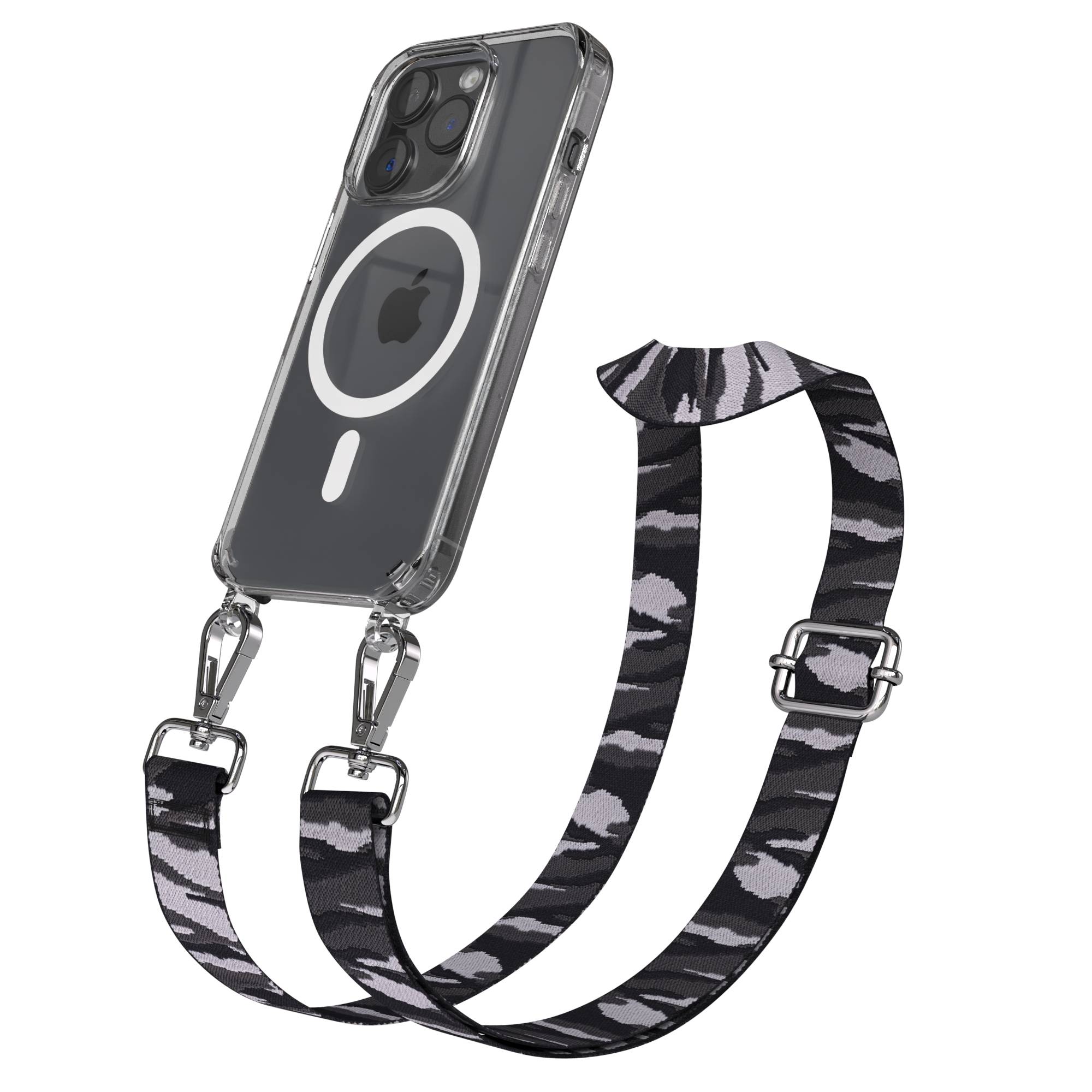 iPhone 15 Pro MagSafe Handykette mit Boho Band verstellbar 