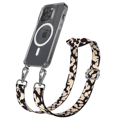iPhone 15 Pro MagSafe Handykette mit Boho Band verstellbar 