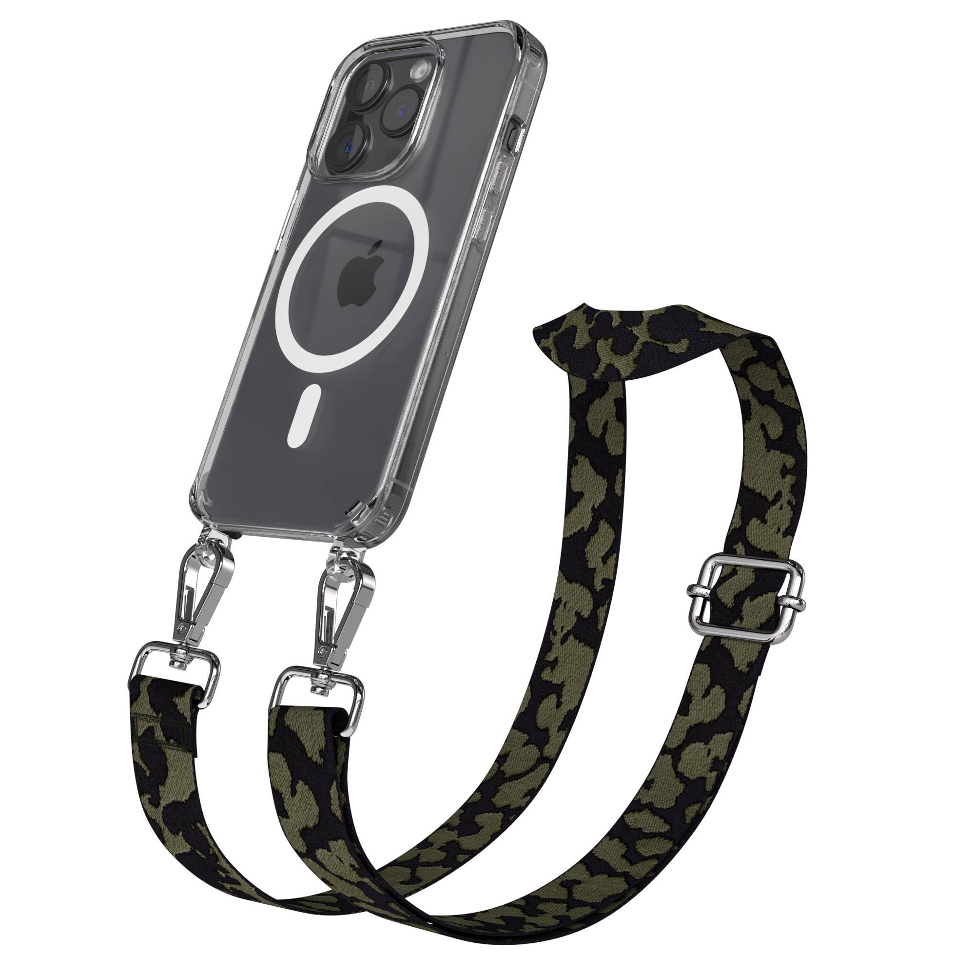 iPhone 15 Pro MagSafe Handykette mit Boho Band verstellbar 