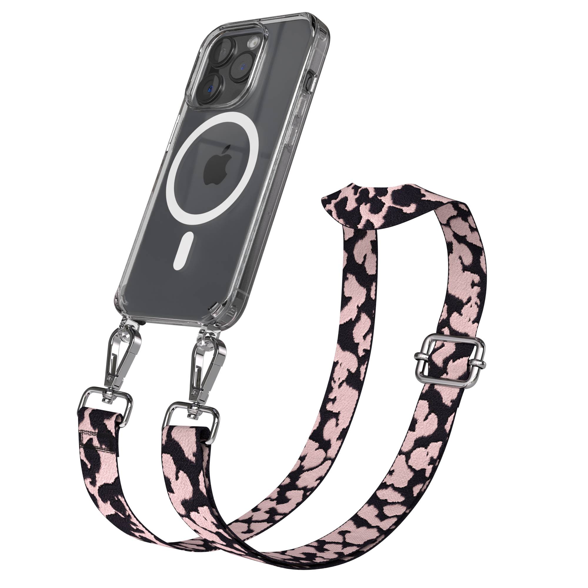 iPhone 15 Pro MagSafe Handykette mit Boho Band verstellbar 