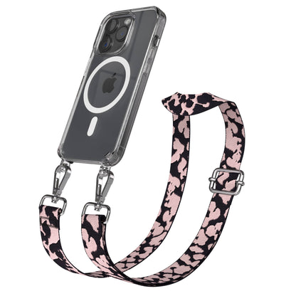 iPhone 15 Pro MagSafe Handykette mit Boho Band verstellbar 