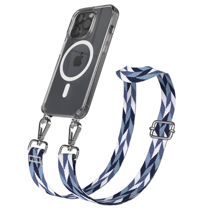 iPhone 15 Pro MagSafe Handykette mit Boho Band verstellbar 