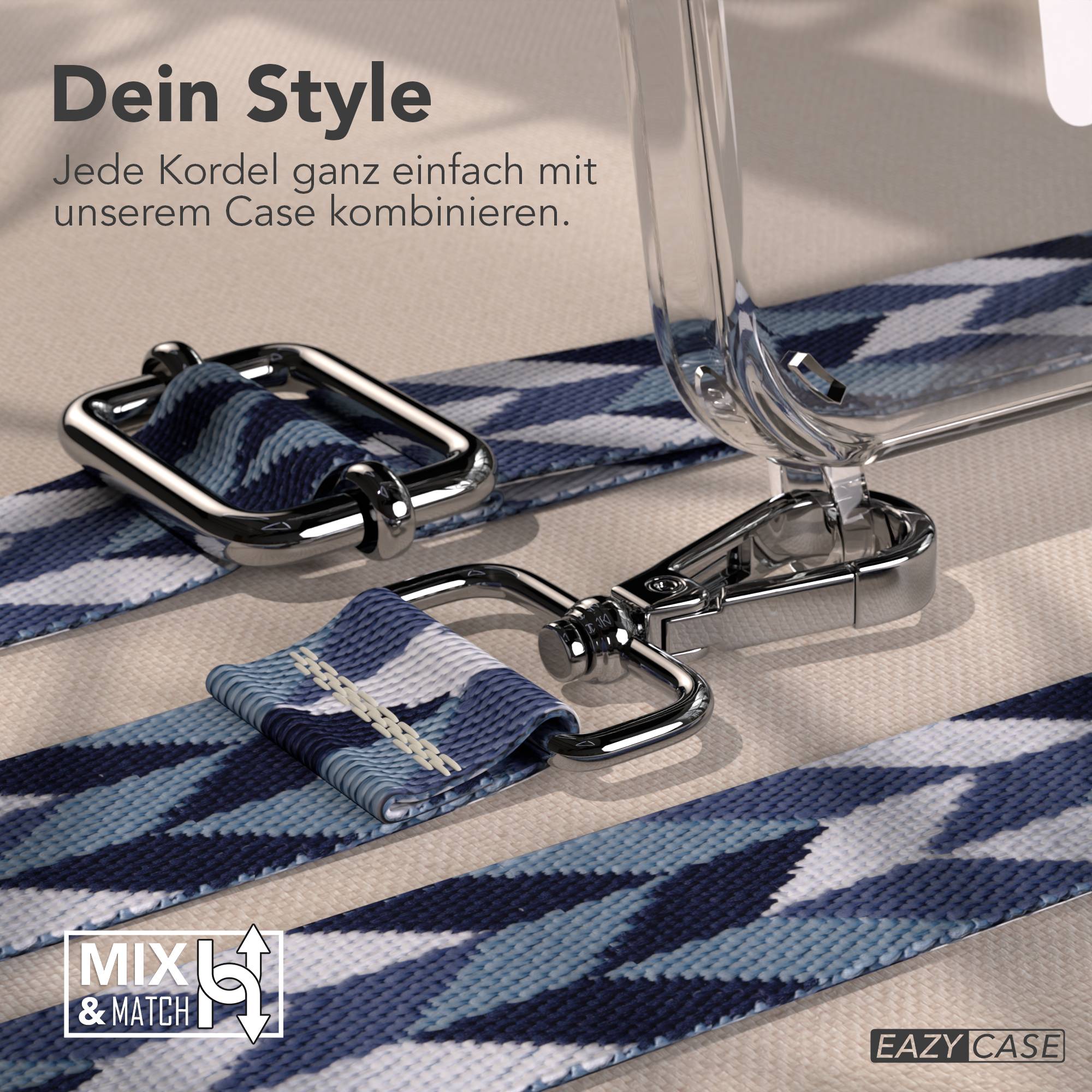iPhone 15 Pro MagSafe Handykette mit Boho Band verstellbar 