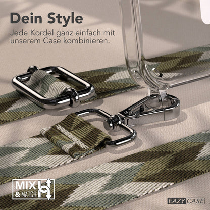 iPhone 15 Pro MagSafe Handykette mit Boho Band verstellbar 