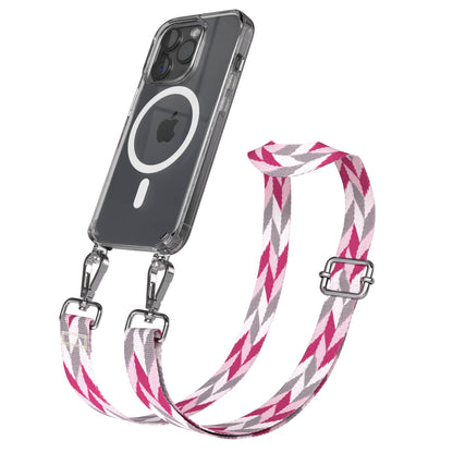 iPhone 15 Pro MagSafe Handykette mit Boho Band verstellbar 