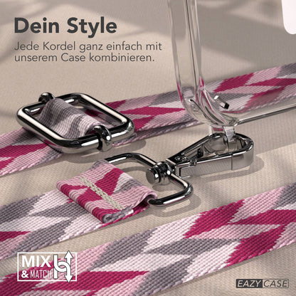 iPhone 15 Pro MagSafe Handykette mit Boho Band verstellbar 