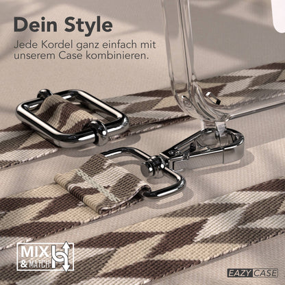 iPhone 15 Pro MagSafe Handykette mit Boho Band verstellbar 