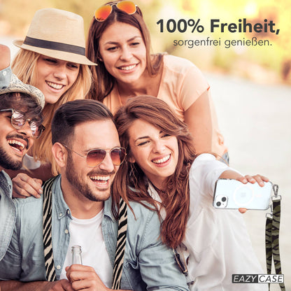 iPhone 15 Plus MagSafe Handykette mit verstellbarem Boho Band Umhängeriemen 