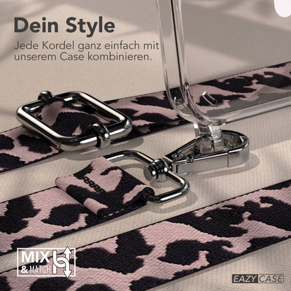 iPhone 15 Plus MagSafe Handykette mit verstellbarem Boho Band Umhängeriemen 