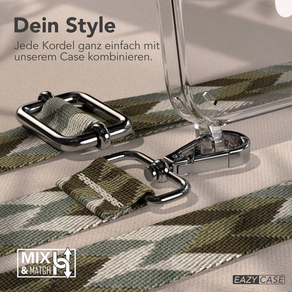 iPhone 15 Plus MagSafe Handykette mit verstellbarem Boho Band Umhängeriemen 