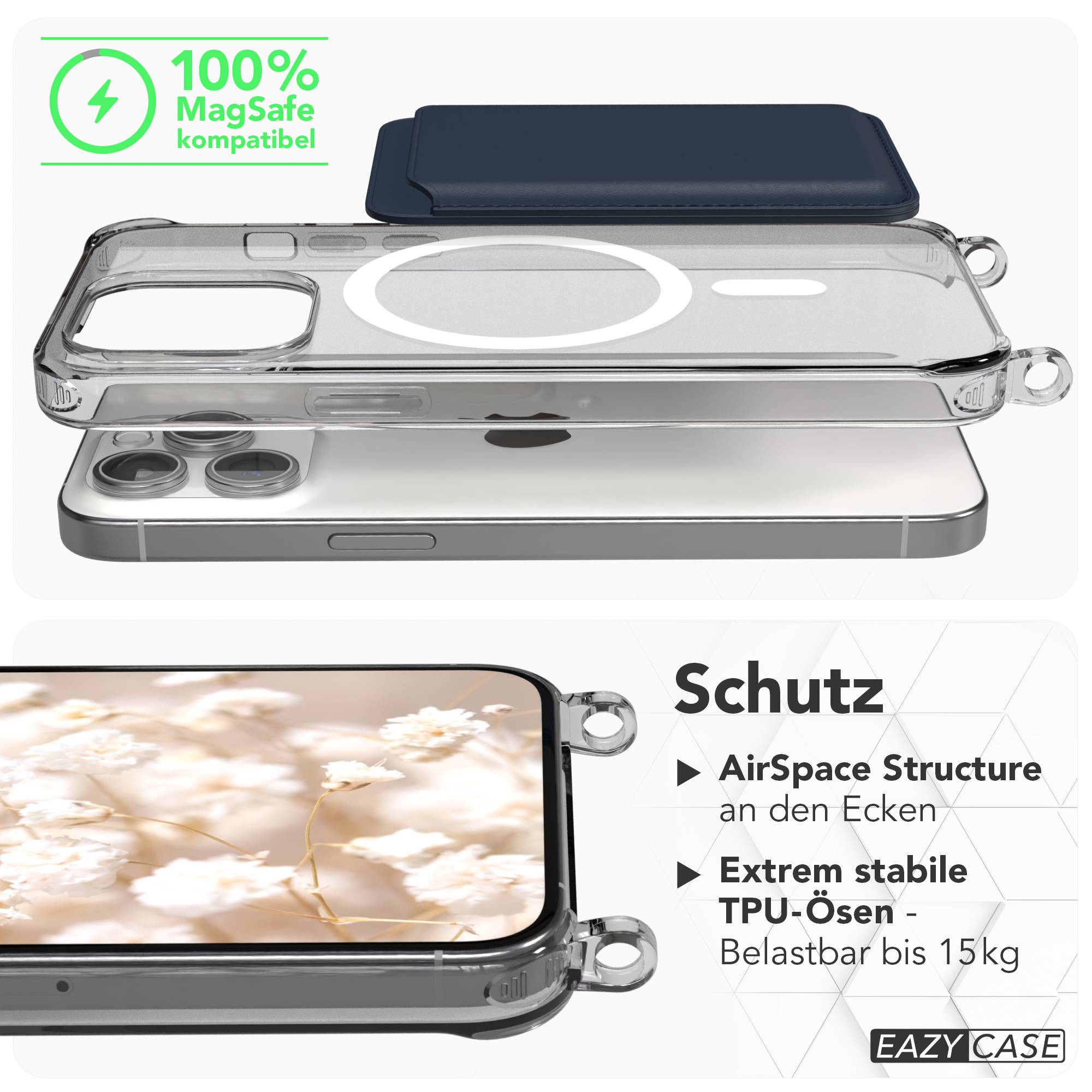 iPhone 15 Pro Max Handykette MagSafe Boho Band verstellbar EAZY CASE 