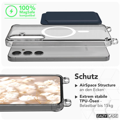 Samsung Galaxy S24 Handykette MagSafe mit Boho Band verstellbar 