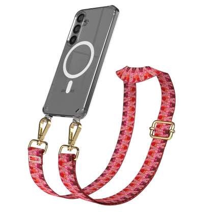 Samsung Galaxy S24 Handykette MagSafe mit Boho Band verstellbar 