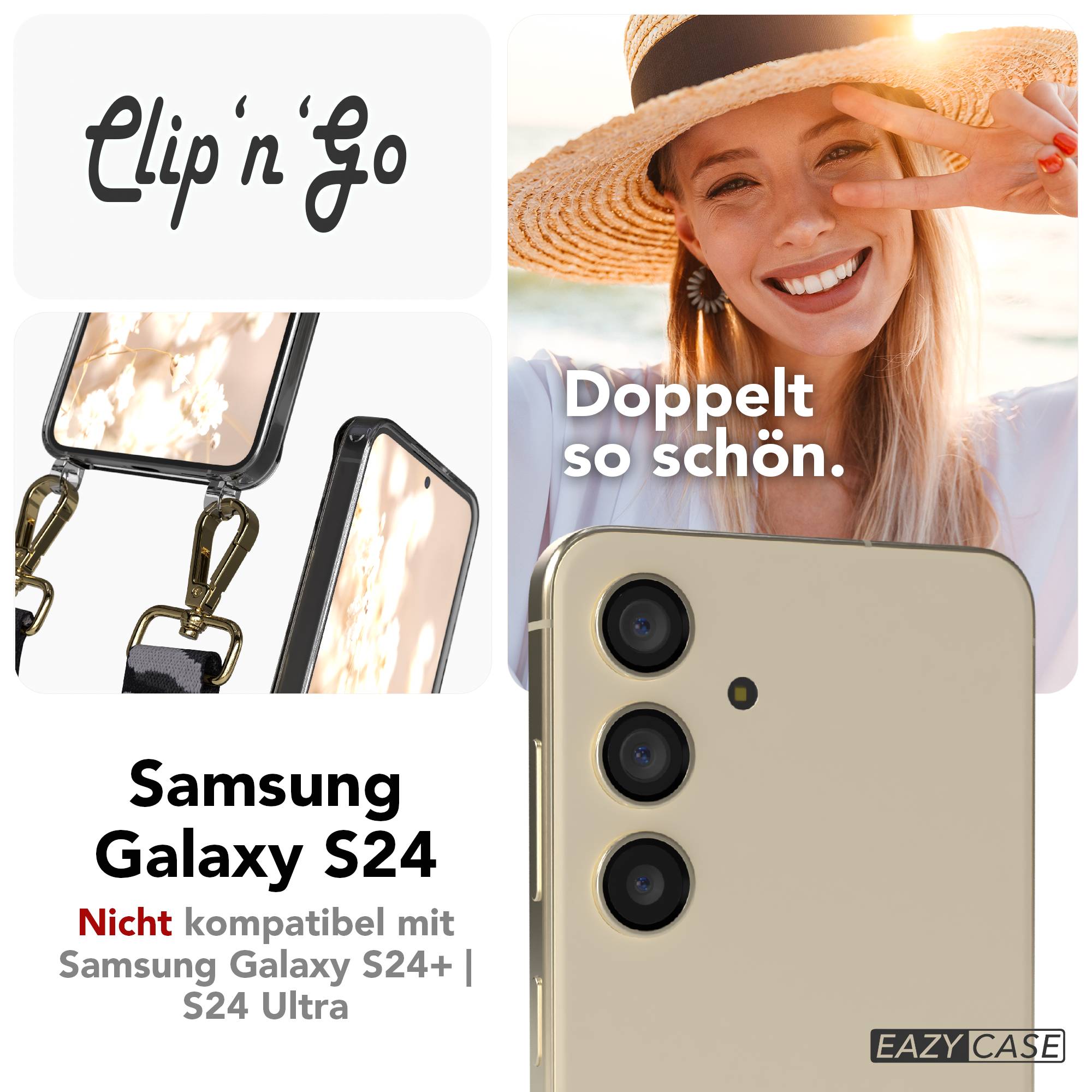 Samsung Galaxy S24 Handykette MagSafe mit Boho Band verstellbar 