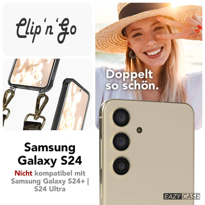 Samsung Galaxy S24 Handykette MagSafe mit Boho Band verstellbar 