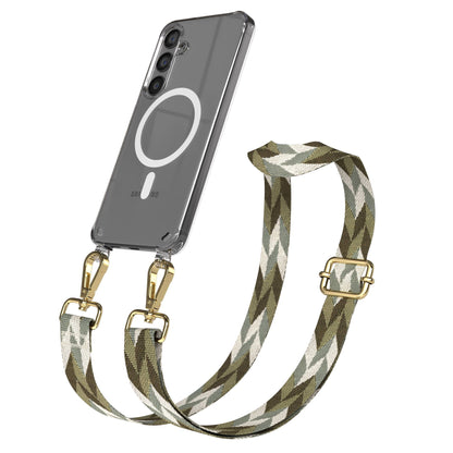 Samsung Galaxy S24 Handykette MagSafe mit Boho Band verstellbar 