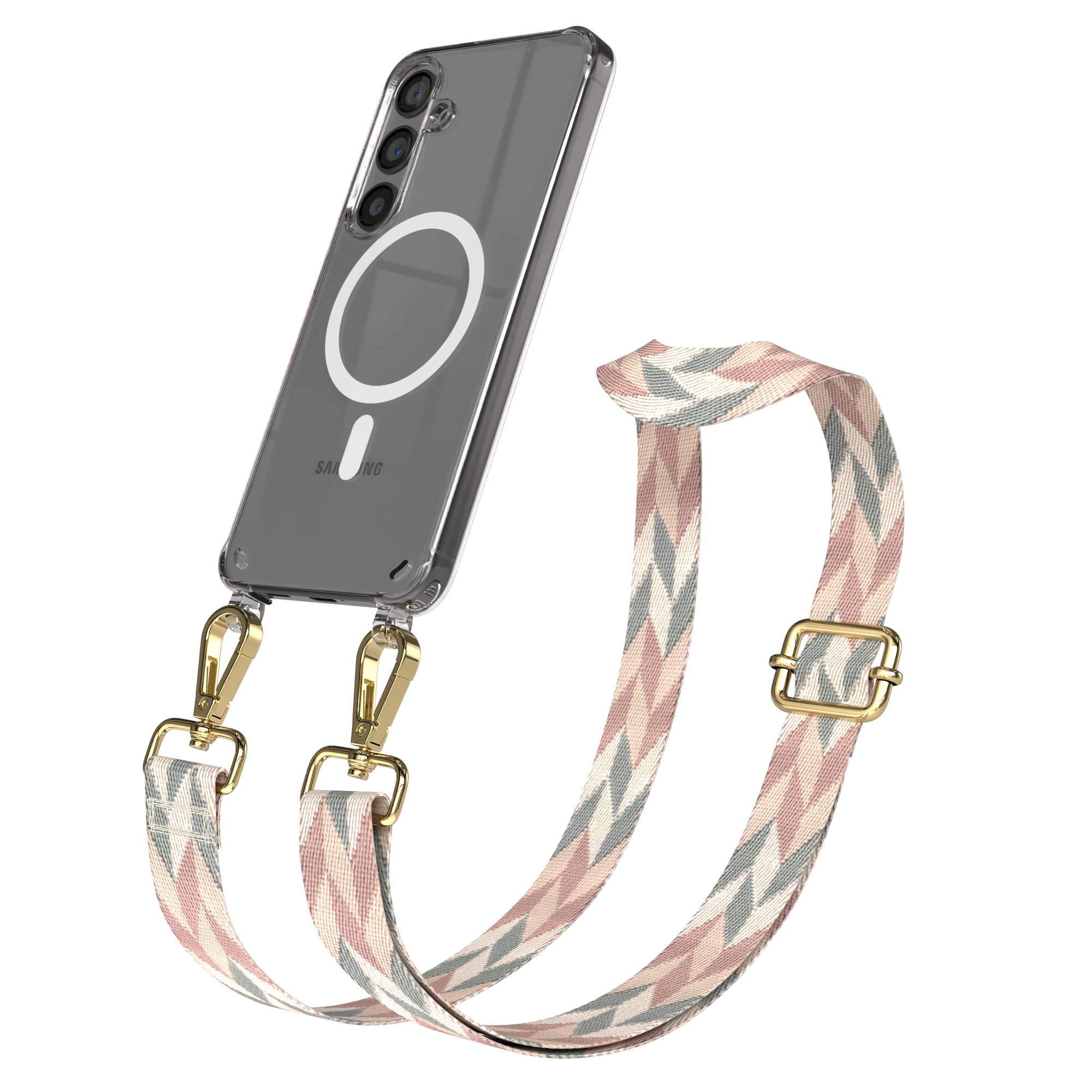 Samsung Galaxy S24 Handykette MagSafe mit Boho Band verstellbar 