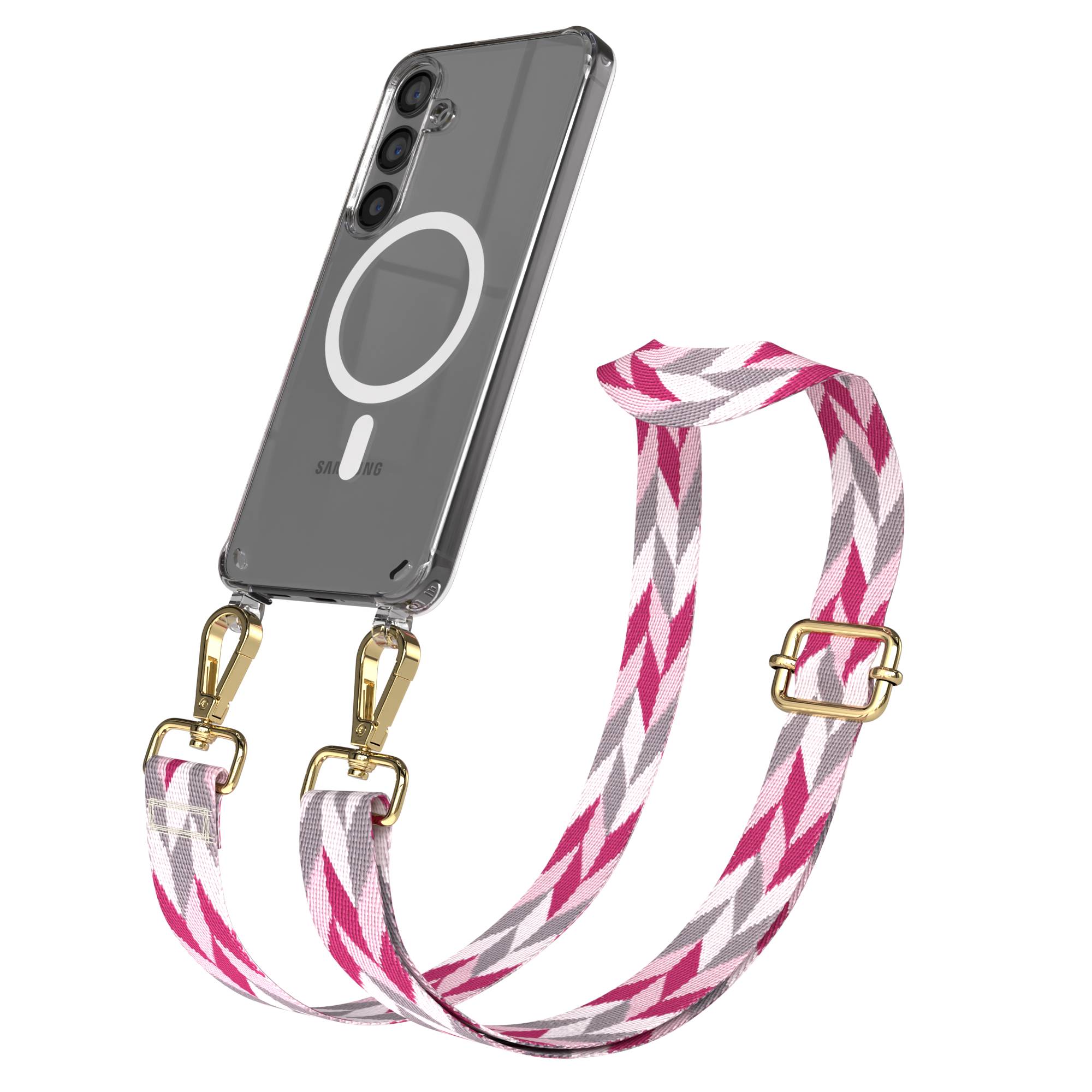 Samsung Galaxy S24 Handykette MagSafe mit Boho Band verstellbar 