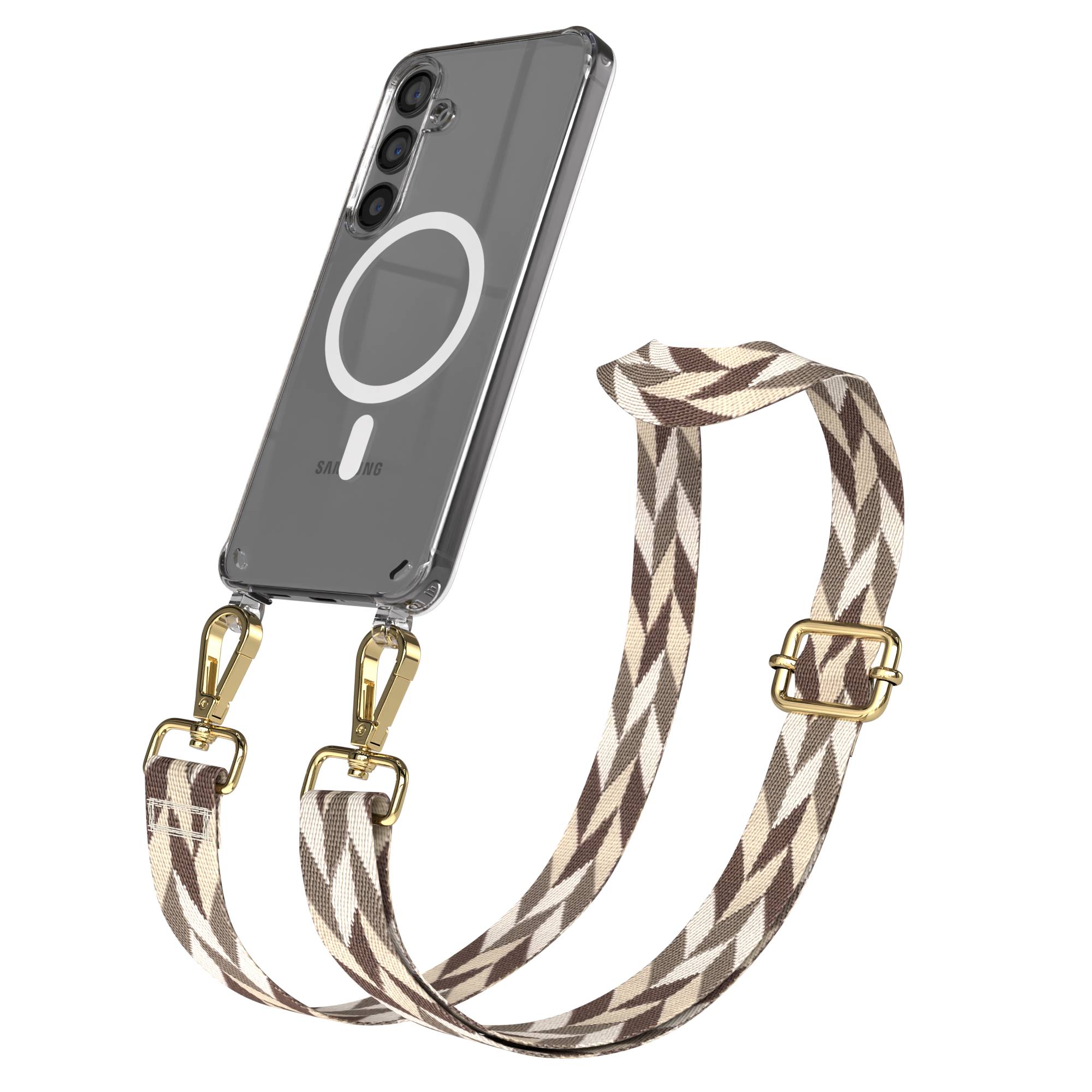 Samsung Galaxy S24 Handykette MagSafe mit Boho Band verstellbar 