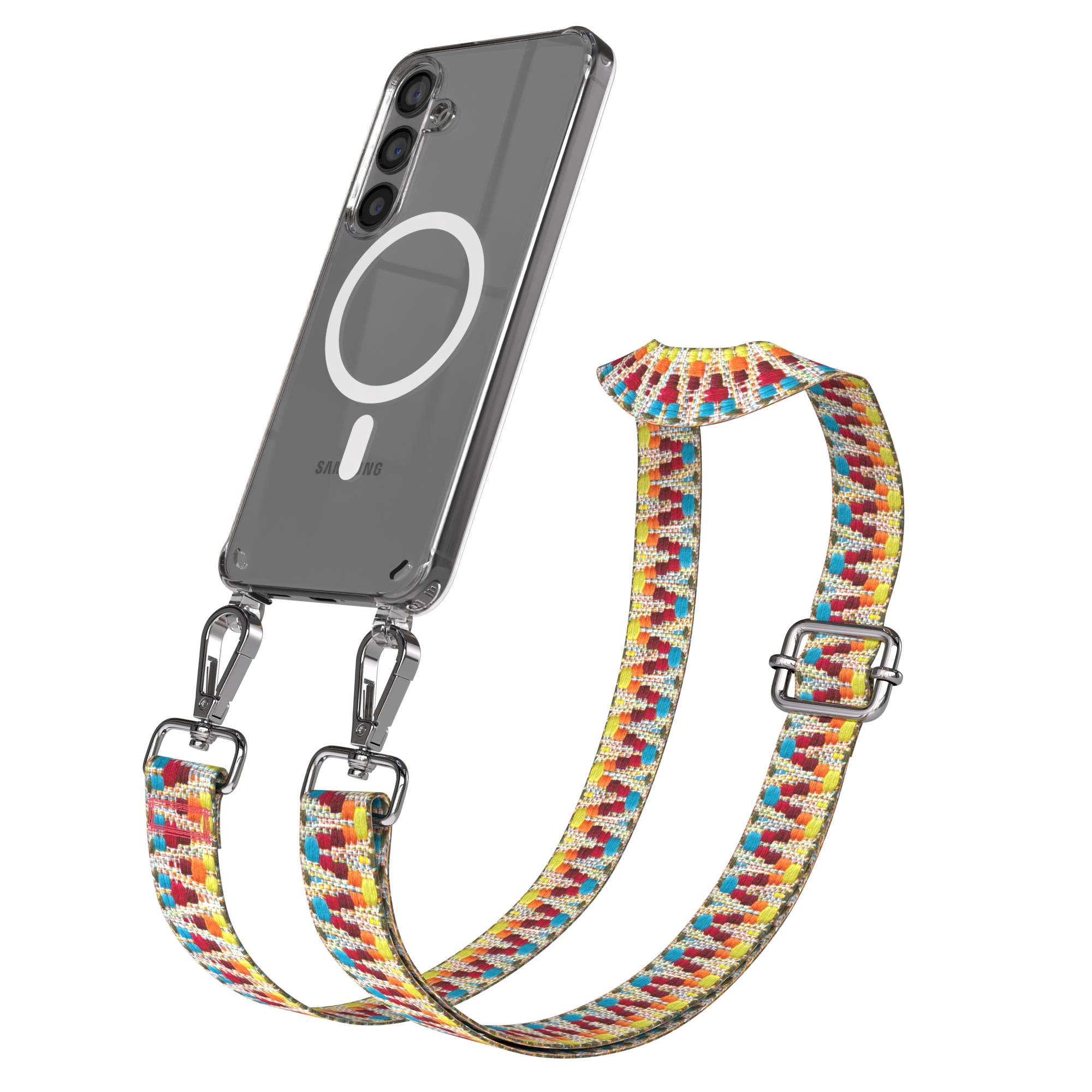 Samsung Galaxy S24 Handykette MagSafe mit Boho Band verstellbar 