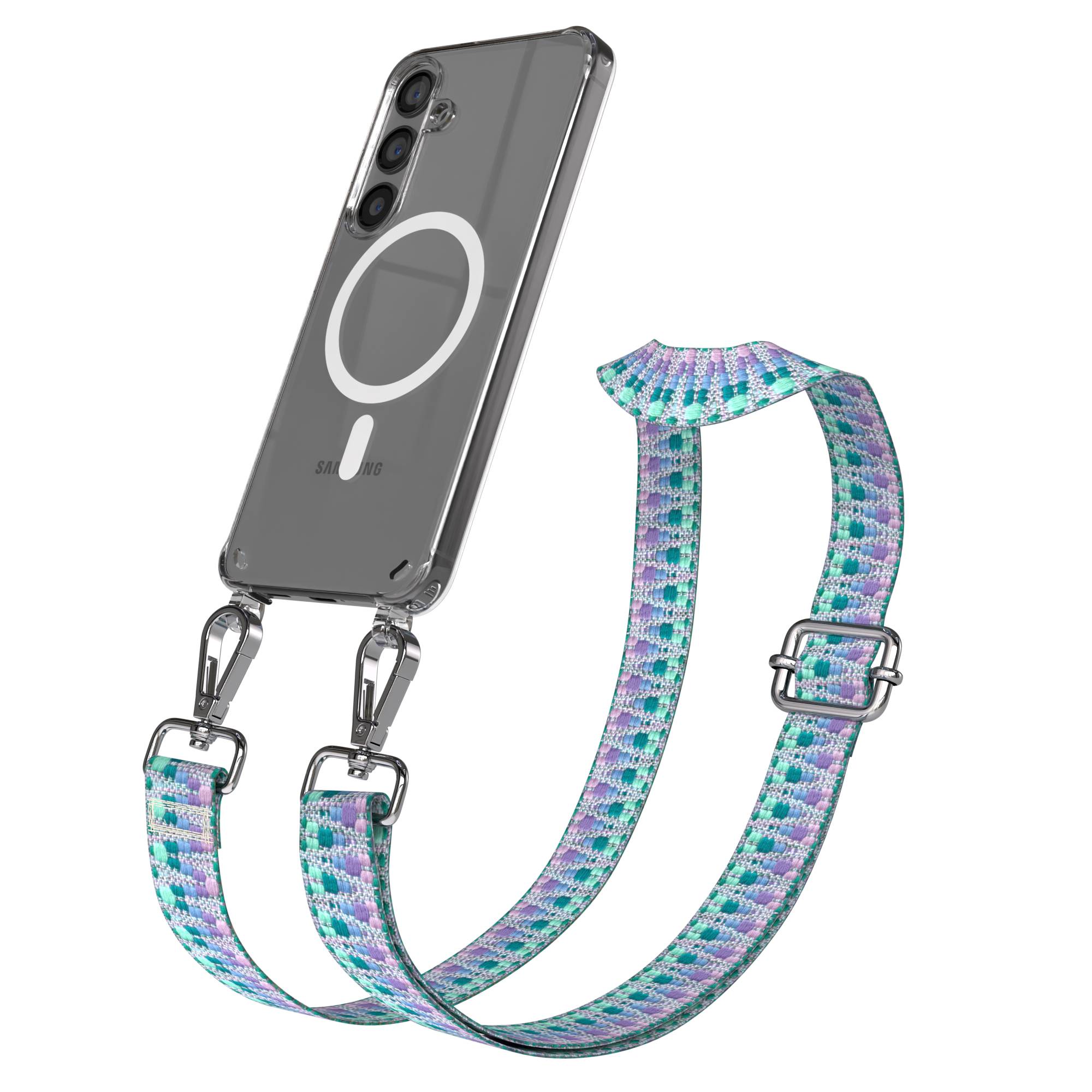 Samsung Galaxy S24 Handykette MagSafe mit Boho Band verstellbar 