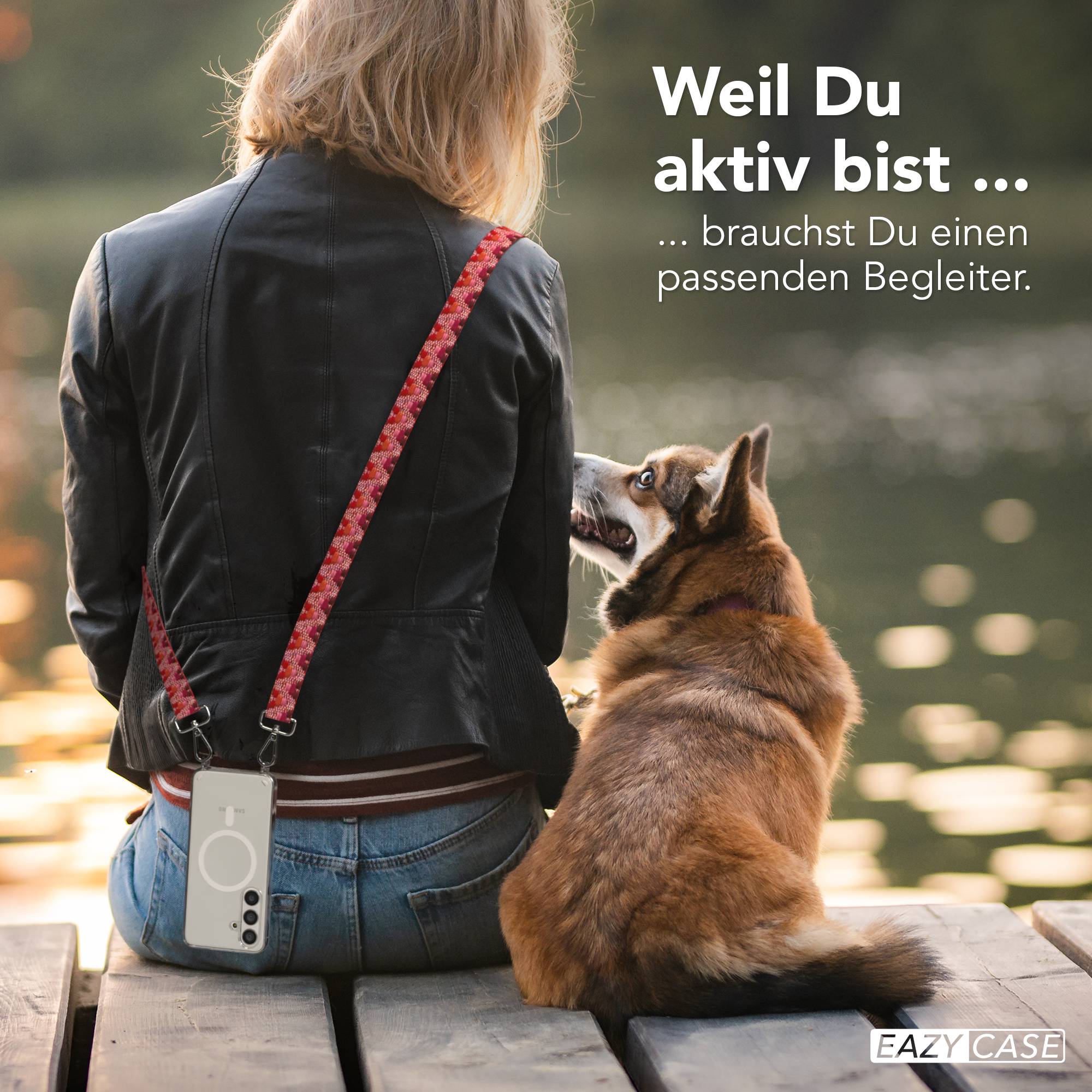 Samsung Galaxy S24 Handykette MagSafe mit Boho Band verstellbar 