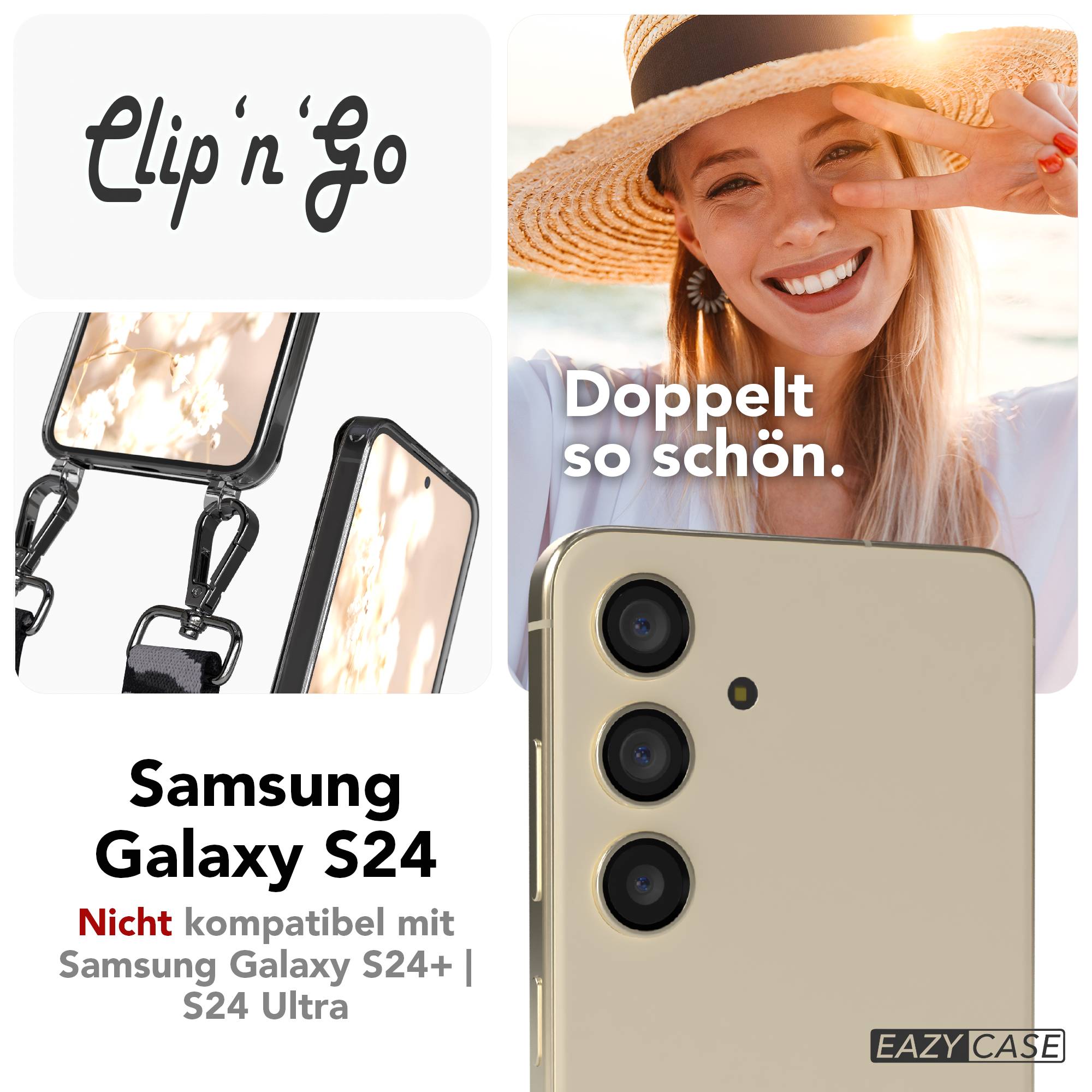 Samsung Galaxy S24 Handykette MagSafe mit Boho Band verstellbar 