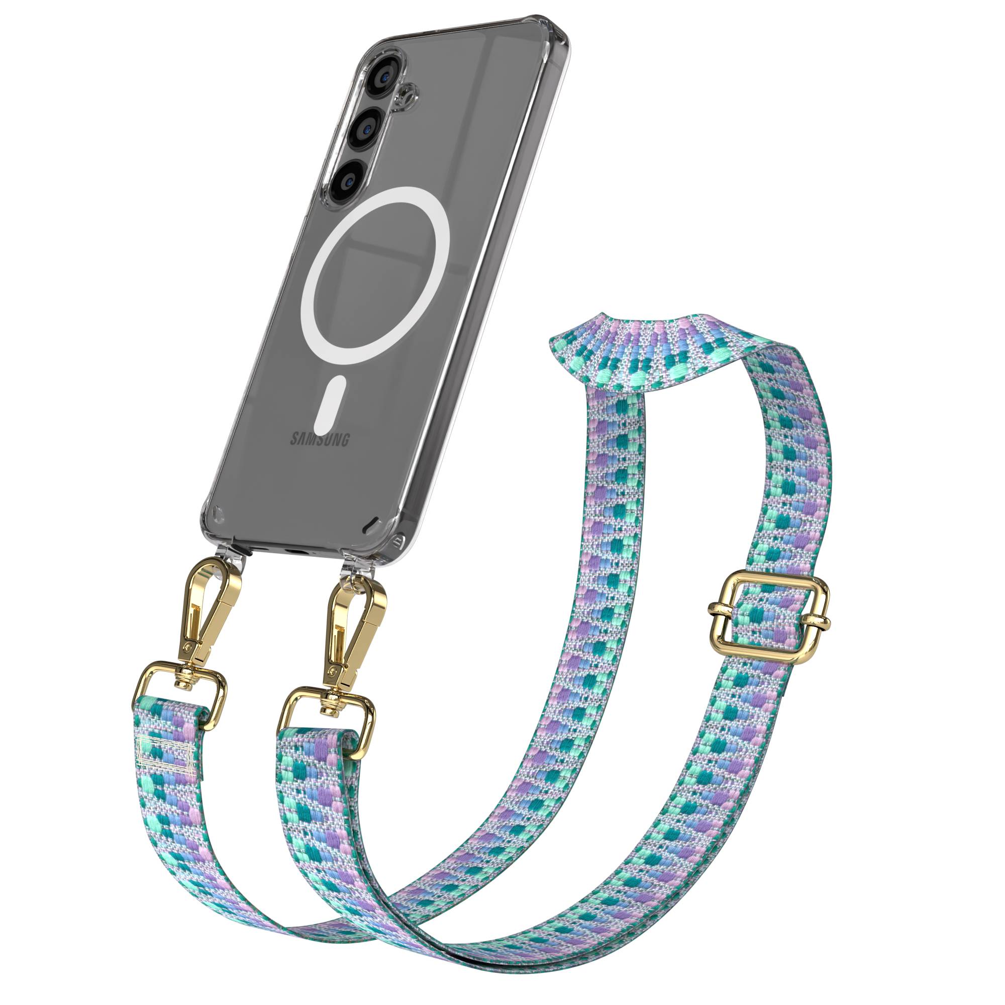 Samsung Galaxy S24 Plus Handykette MagSafe Boho Band verstellbar EAZY CASE 