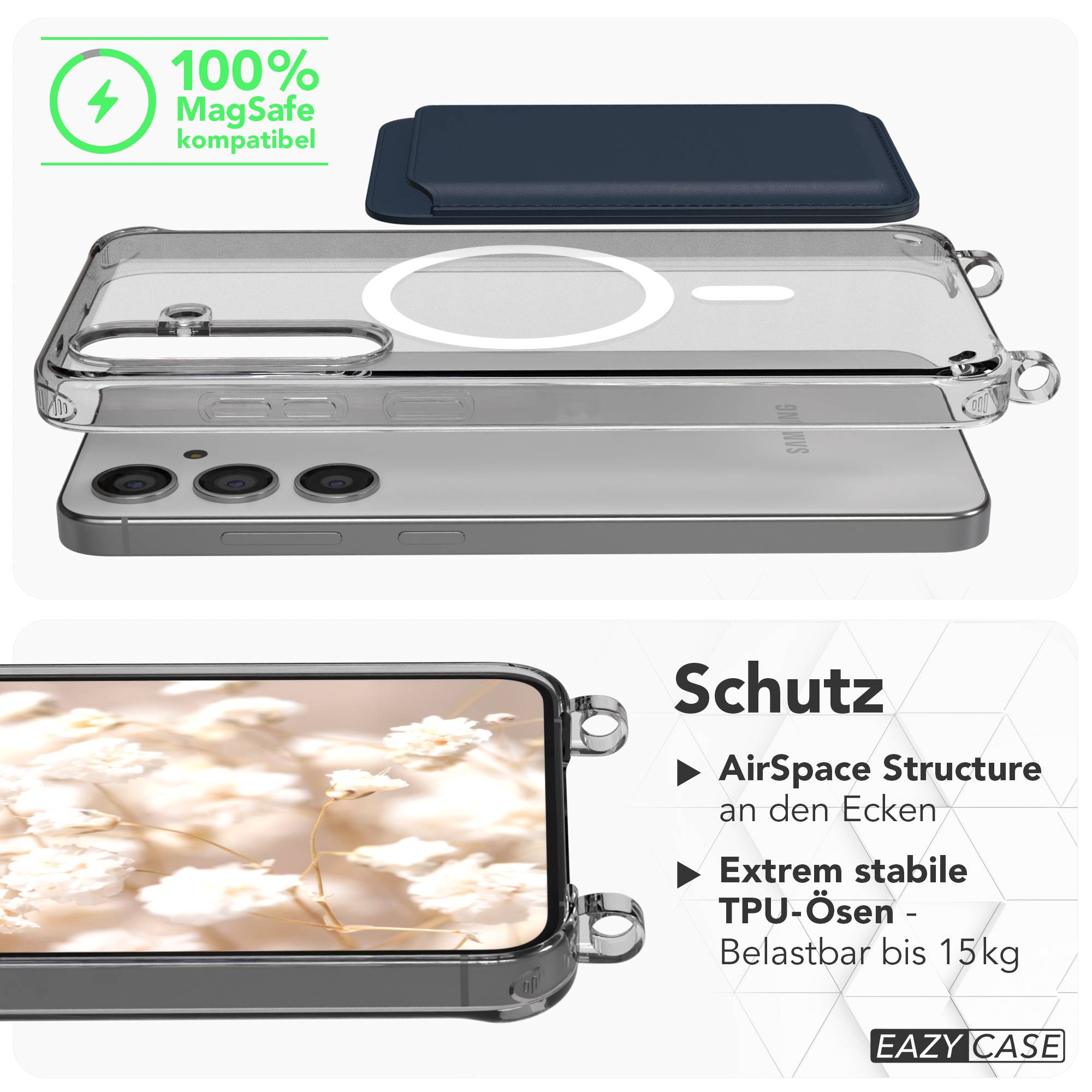 Samsung Galaxy S24 Plus Handykette MagSafe Boho Band verstellbar EAZY CASE 