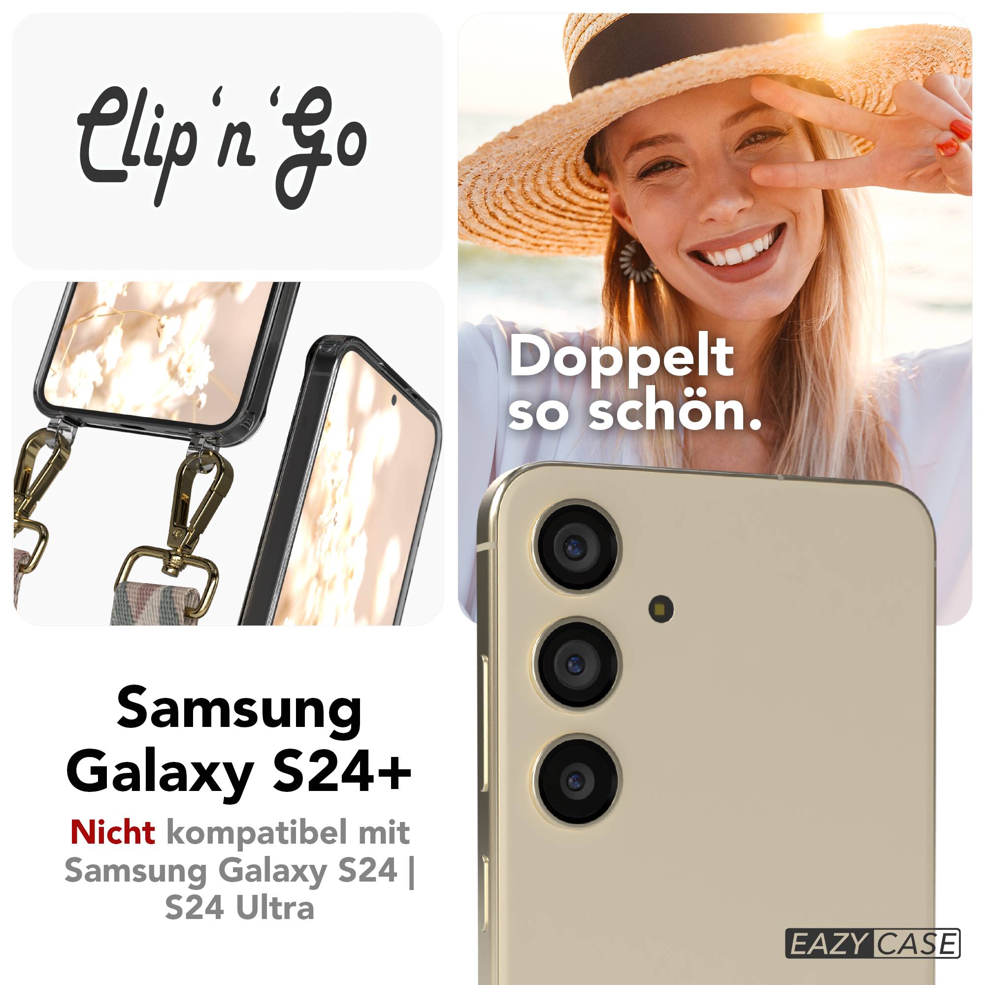 Samsung Galaxy S24 Plus Handykette MagSafe Boho Band verstellbar EAZY CASE 