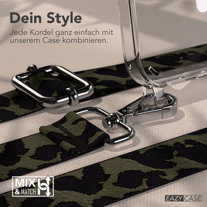 iPhone 16 MagSafe Handykette mit Boho Band verstellbar Umhängekette 