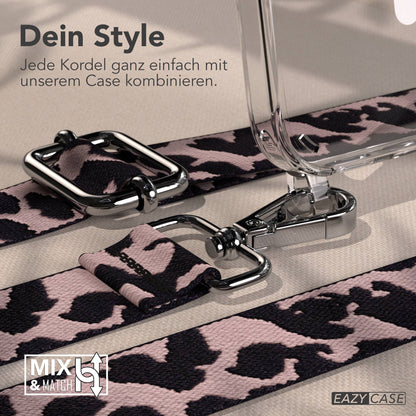 iPhone 16 MagSafe Handykette mit Boho Band verstellbar Umhängekette 