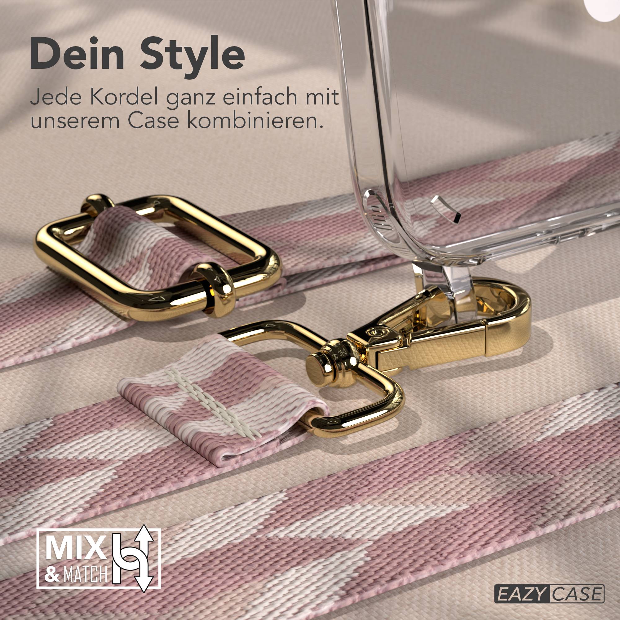 iPhone 16 Plus MagSafe Handykette mit Boho Band verstellbar 