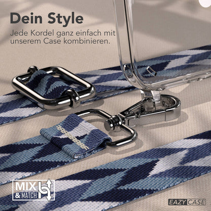 iPhone 16 Plus MagSafe Handykette mit Boho Band verstellbar 