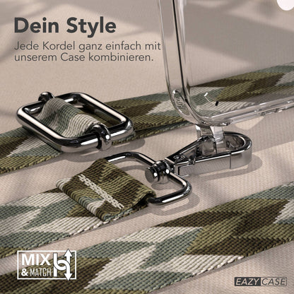 iPhone 16 Plus MagSafe Handykette mit Boho Band verstellbar 