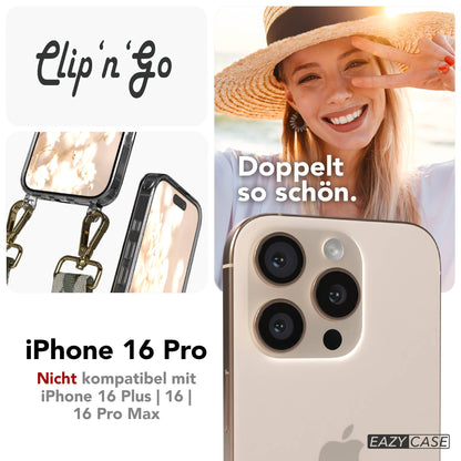 iPhone 16 Pro MagSafe Handykette mit Boho Band Umhängeband 