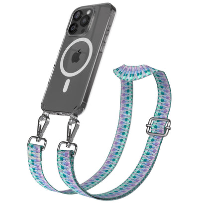 iPhone 16 Pro MagSafe Handykette mit Boho Band Umhängeband 