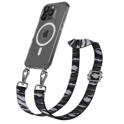 iPhone 16 Pro MagSafe Handykette mit Boho Band Umhängeband 