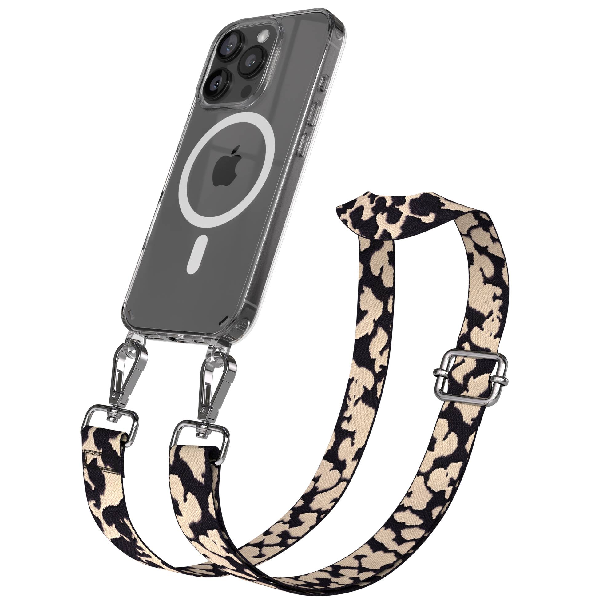 iPhone 16 Pro MagSafe Handykette mit Boho Band Umhängeband 