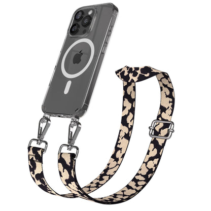 iPhone 16 Pro MagSafe Handykette mit Boho Band Umhängeband 