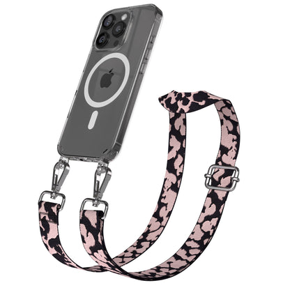 iPhone 16 Pro MagSafe Handykette mit Boho Band Umhängeband 