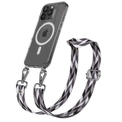 iPhone 16 Pro MagSafe Handykette mit Boho Band Umhängeband 